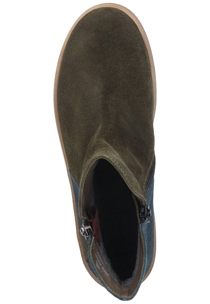 Think! Stiefelette Veloursleder Grün - surf4shoes