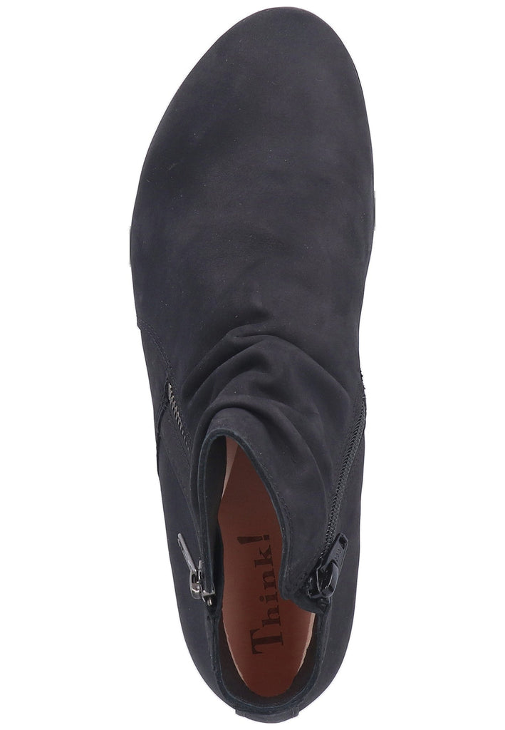 Think! Stiefelette Nubukleder Schwarz - surf4shoes