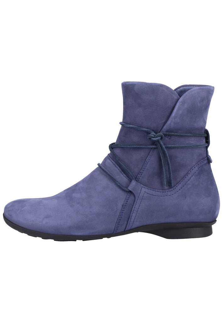Think! Stiefelette Nubukleder Dunkelblau - surf4shoes