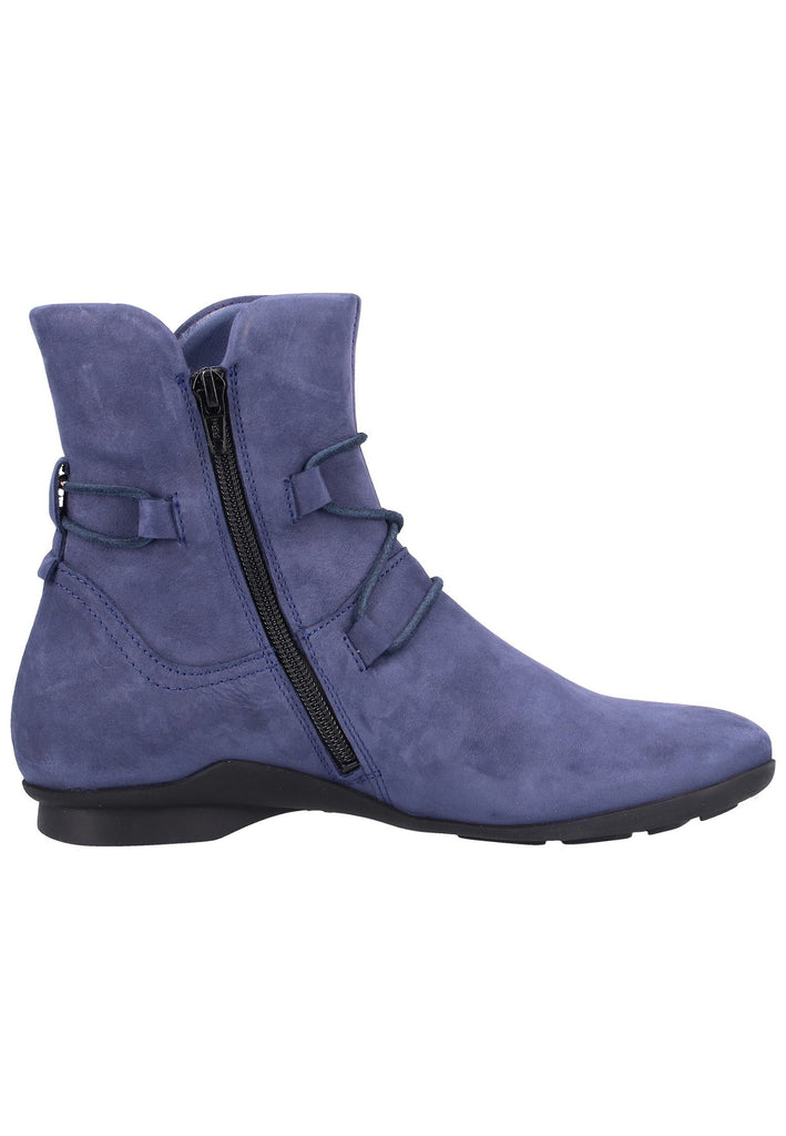 Think! Stiefelette Nubukleder Dunkelblau - surf4shoes
