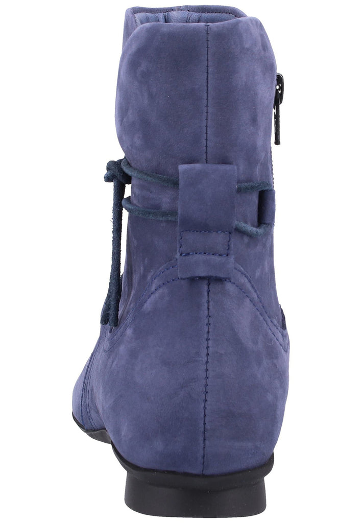 Think! Stiefelette Nubukleder Dunkelblau - surf4shoes