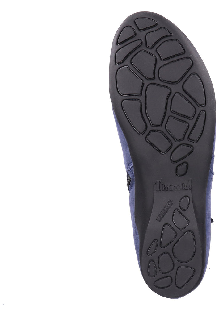 Think! Stiefelette Nubukleder Dunkelblau - surf4shoes