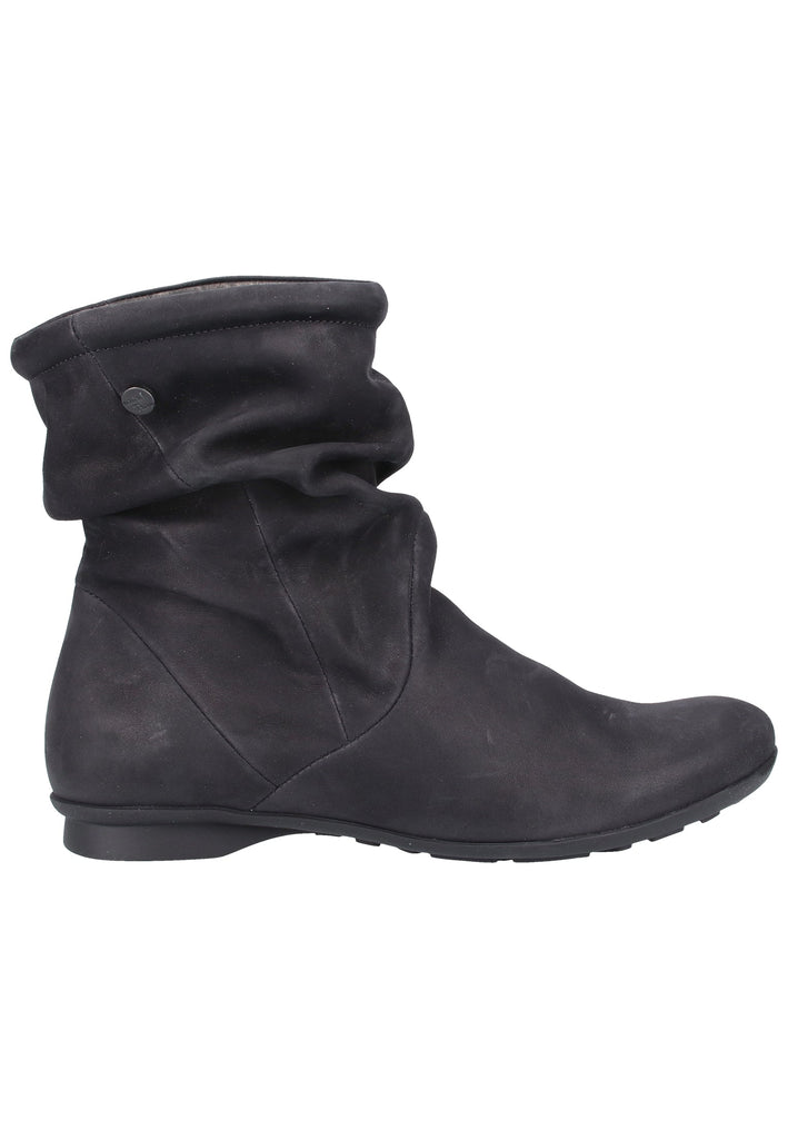 Think! Stiefelette Nubukleder Schwarz - surf4shoes