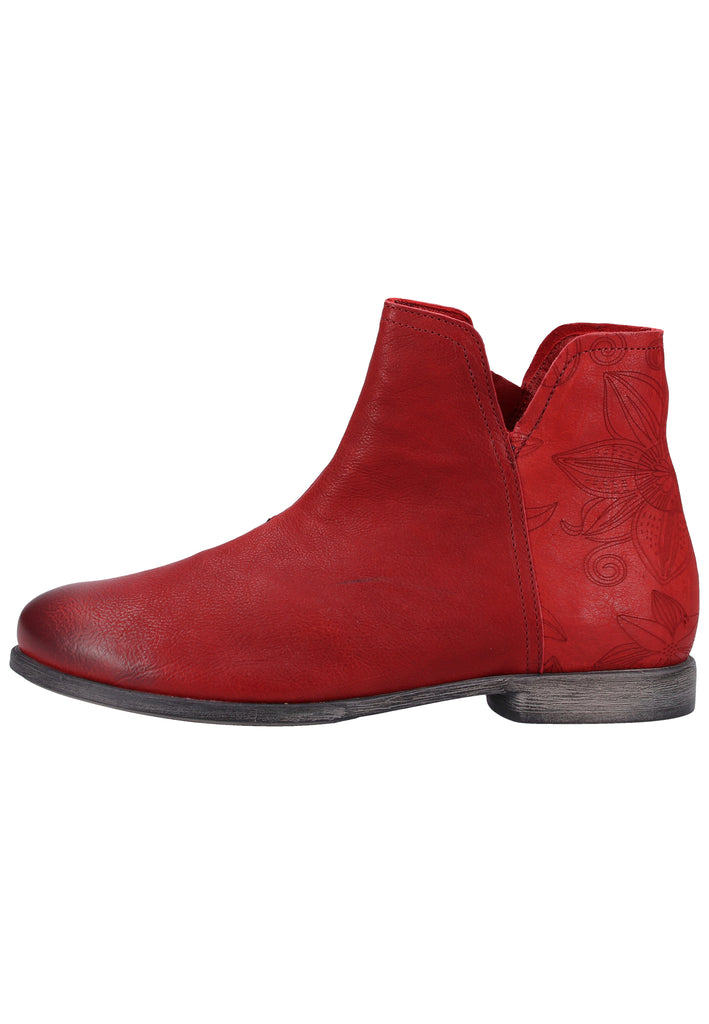 Think! Stiefelette Leder Rot - surf4shoes
