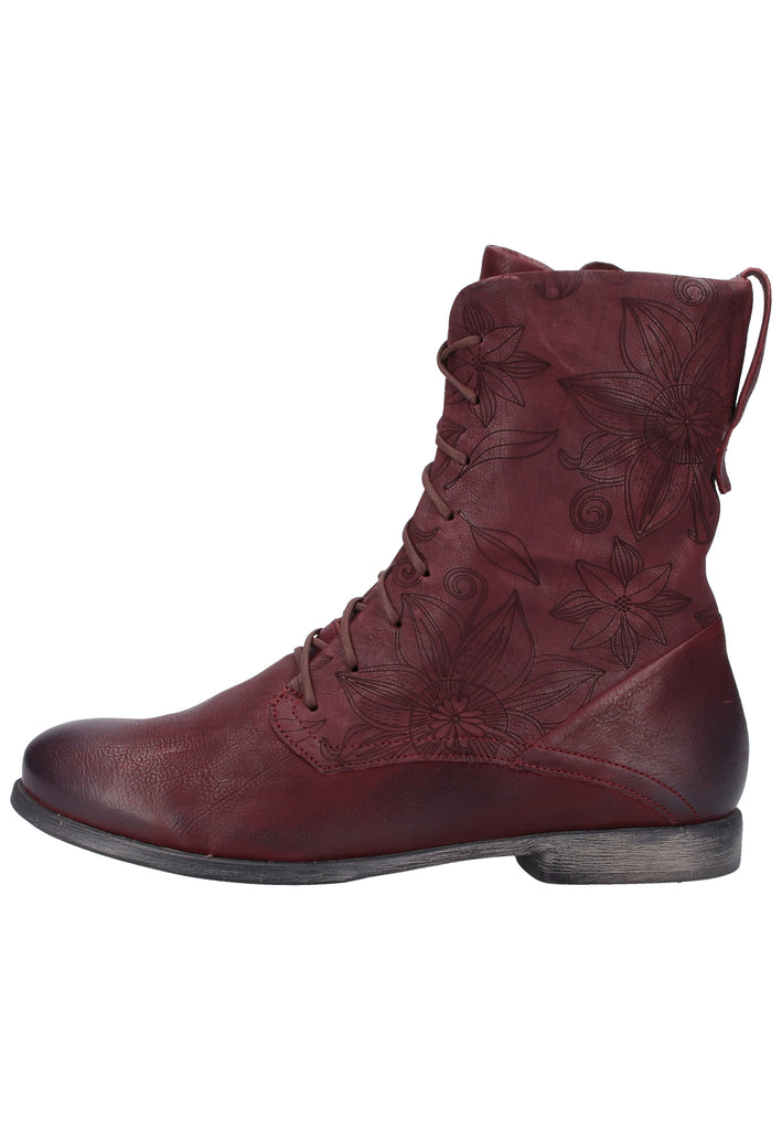 Think! Stiefelette Leder Rot - surf4shoes