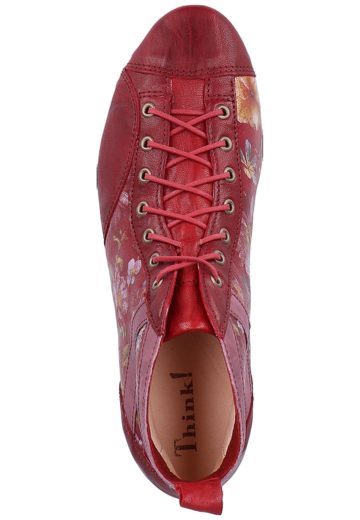 Think! Halbschuhe Leder Rot - surf4shoes