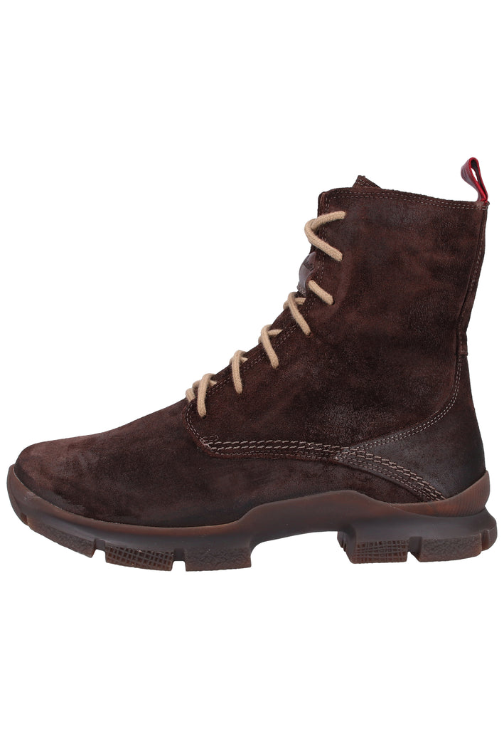 Think! Stiefelette Veloursleder Espresso - surf4shoes