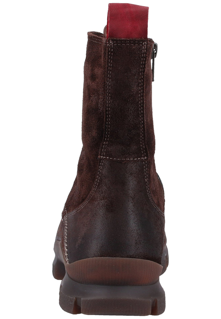 Think! Stiefelette Veloursleder Espresso - surf4shoes
