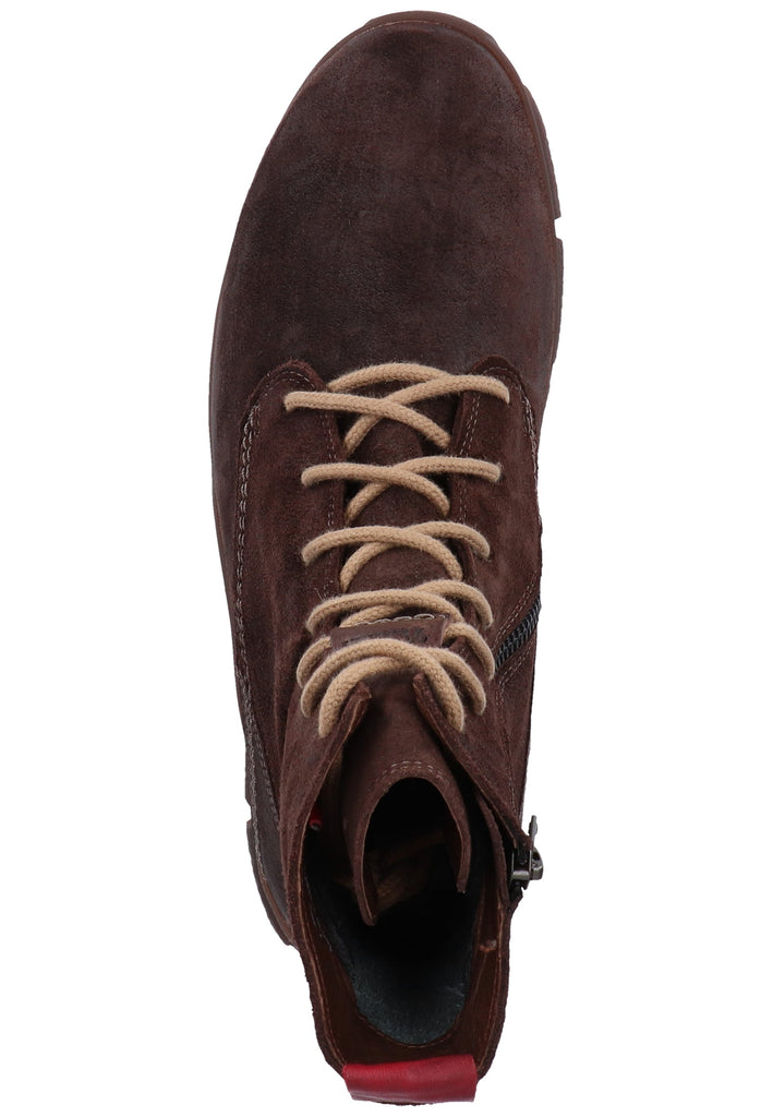 Think! Stiefelette Veloursleder Espresso - surf4shoes