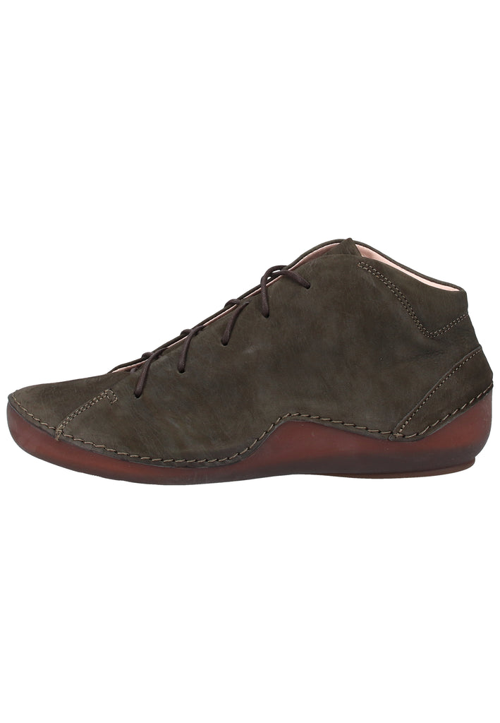 Think! Halbschuhe Leder Oliv - surf4shoes