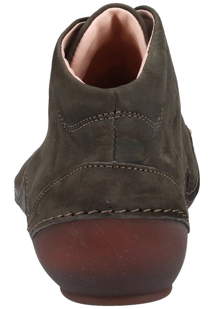 Think! Halbschuhe Leder Oliv - surf4shoes