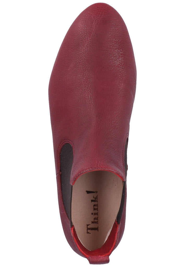 Think! Stiefelette Leder Rot - surf4shoes