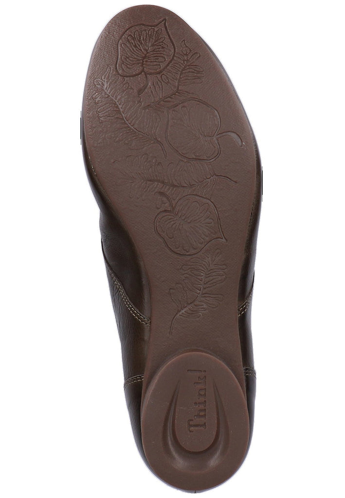 Think! Stiefelette Leder Oliv - surf4shoes