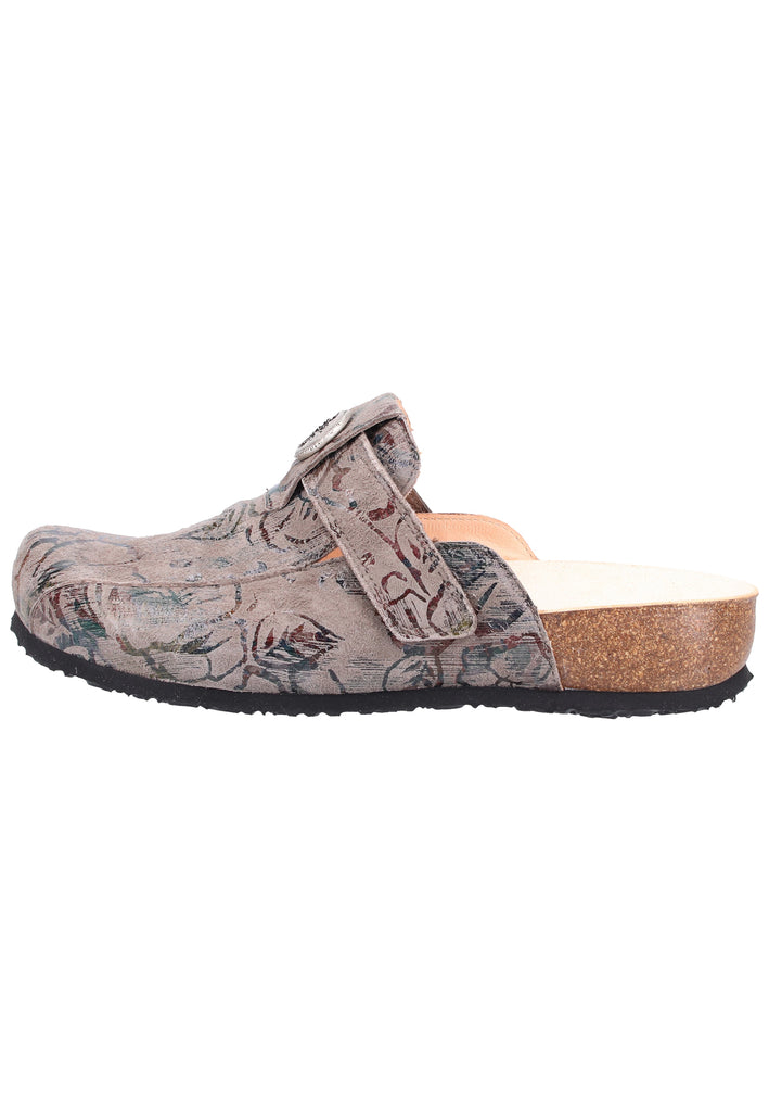 Think! Clogs Leder Taupe - surf4shoes