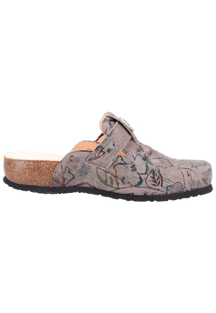 Think! Clogs Leder Taupe - surf4shoes