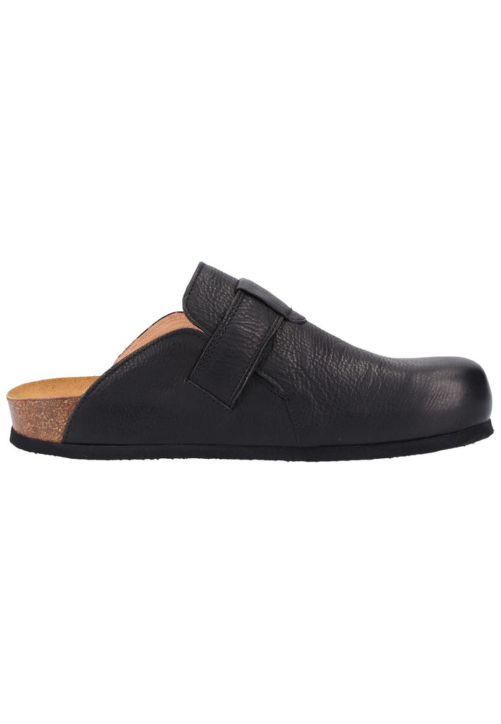 Think! Clogs Leder Schwarz - surf4shoes