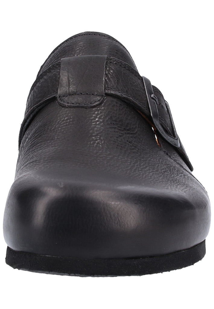 Think! Clogs Leder Schwarz - surf4shoes