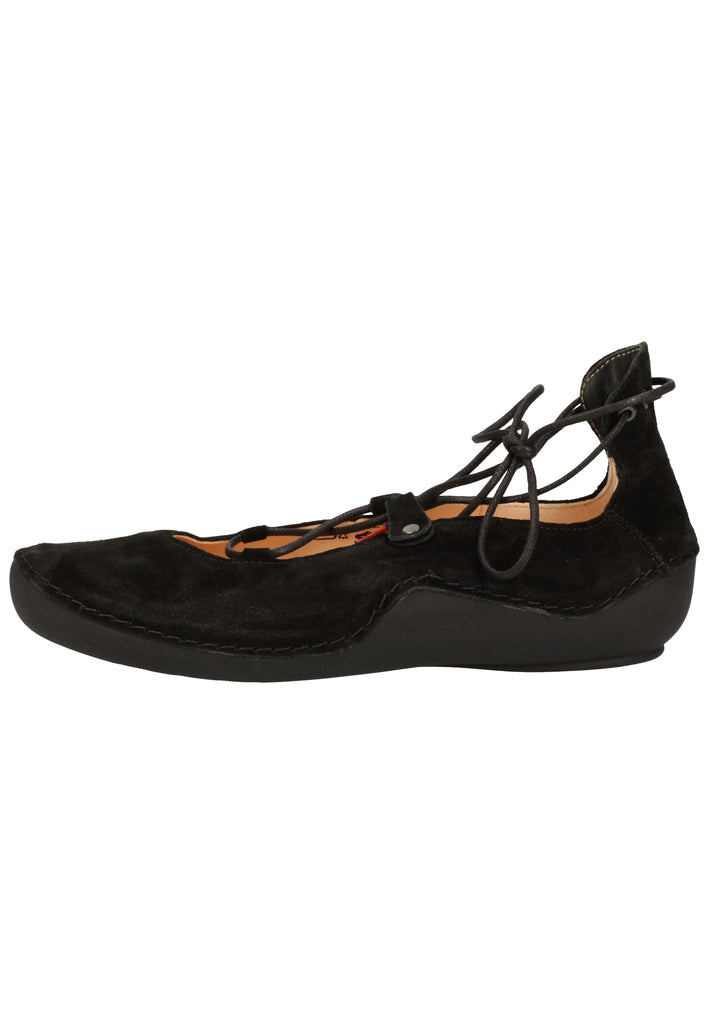 Think! Halbschuhe Veloursleder Schwarz - surf4shoes