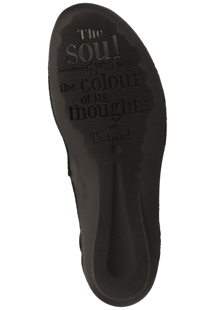 Think! Halbschuhe Veloursleder Schwarz - surf4shoes