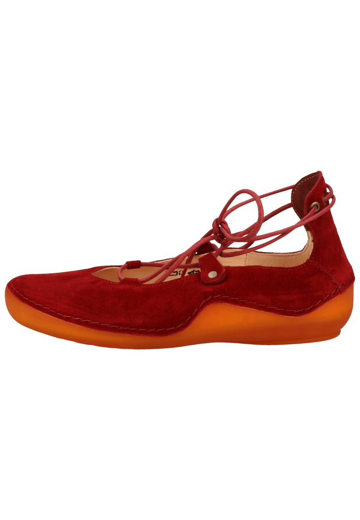Think! Halbschuhe Veloursleder Rot - surf4shoes