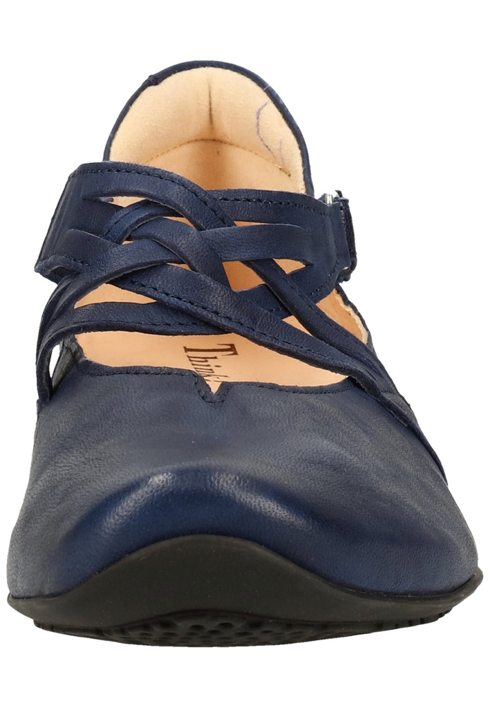 Think! Ballerinas Leder Blau - surf4shoes