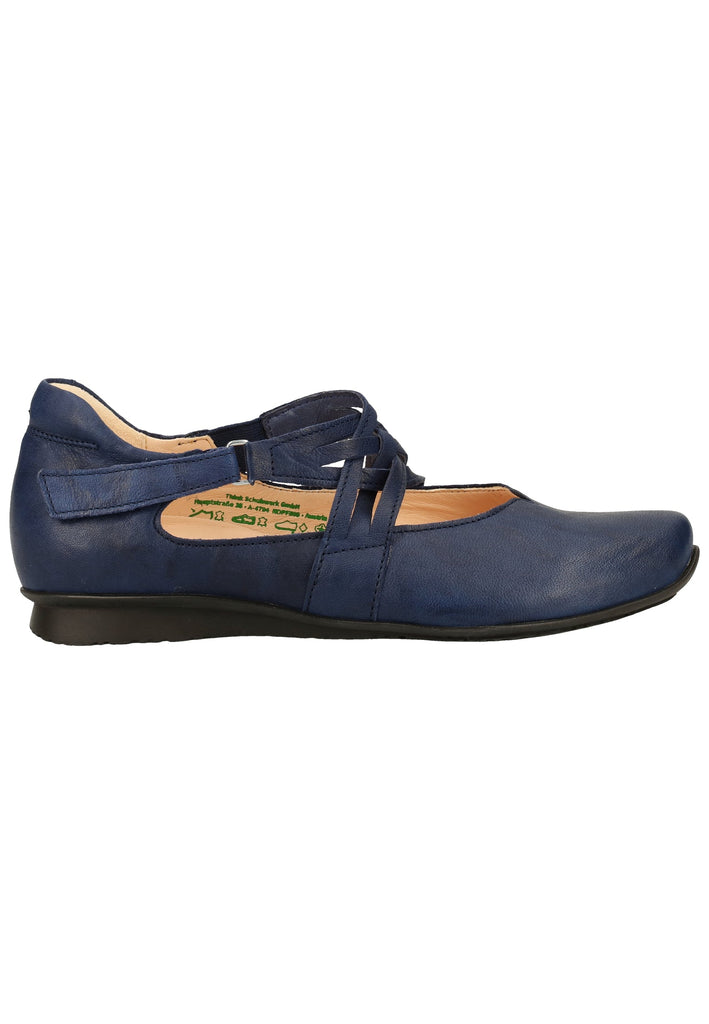 Think! Ballerinas Leder Blau - surf4shoes