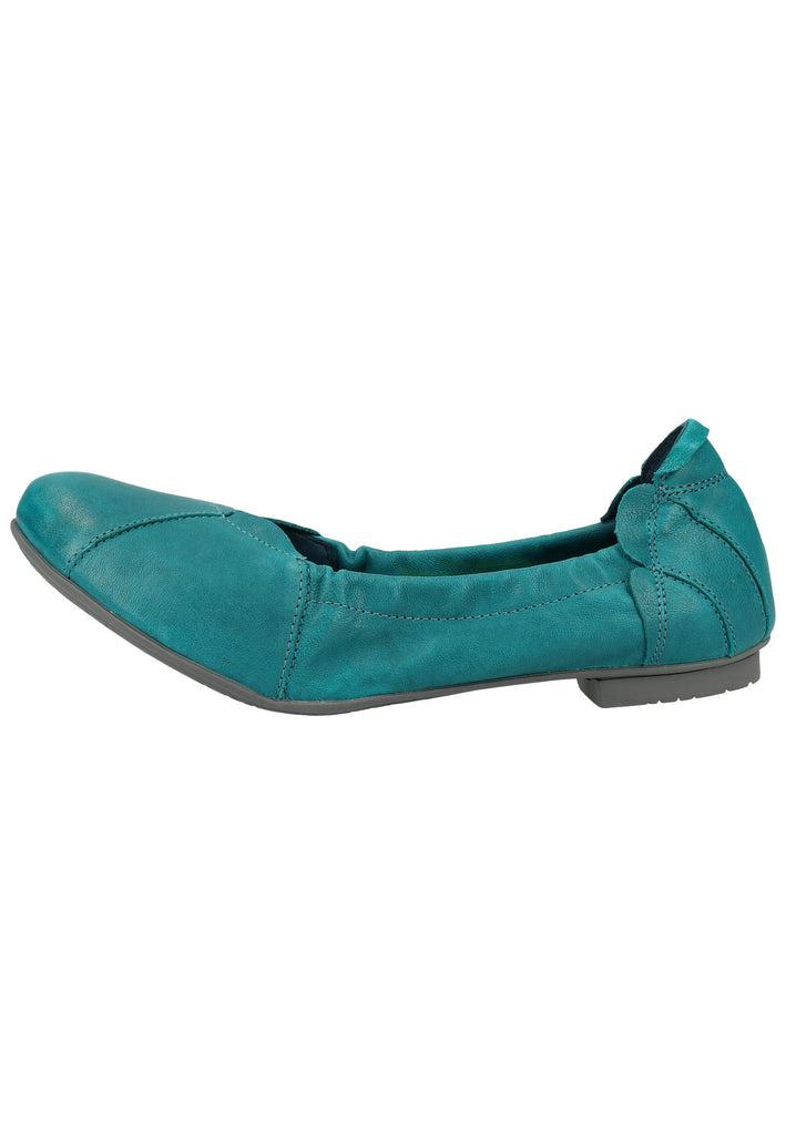 Think! Ballerinas Leder Türkis - surf4shoes