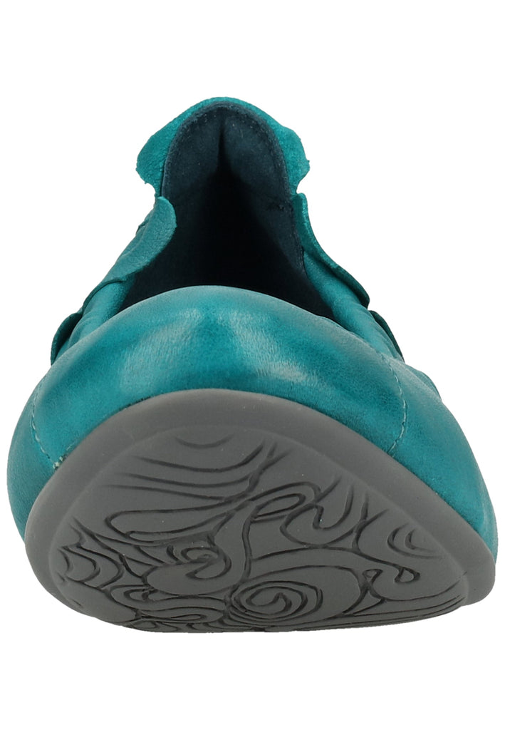 Think! Ballerinas Leder Türkis - surf4shoes