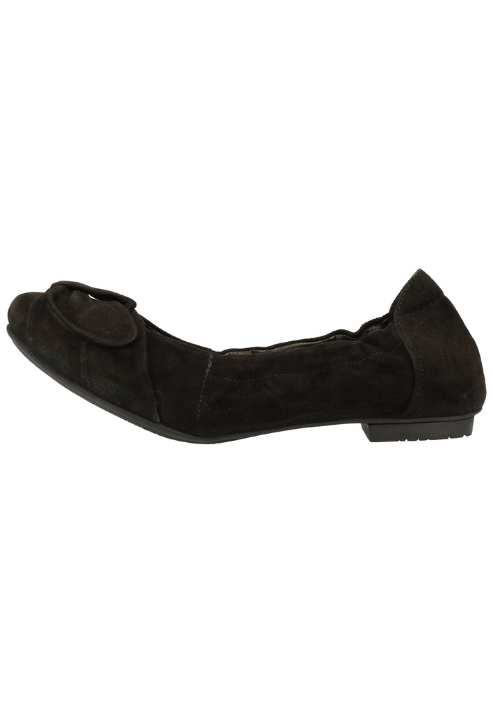 Think! Ballerinas Nubukleder Schwarz - surf4shoes