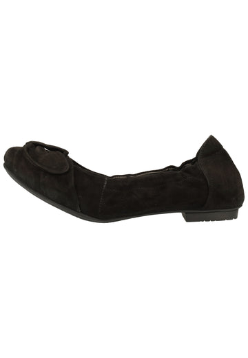 Think! Ballerinas Nubukleder Schwarz - surf4shoes