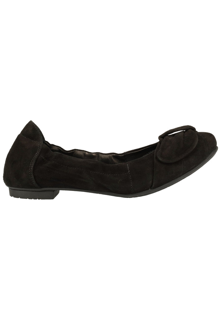 Think! Ballerinas Nubukleder Schwarz - surf4shoes