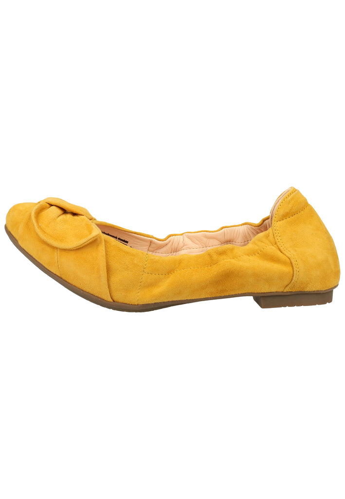 Think! Ballerinas Nubukleder Gelb - surf4shoes
