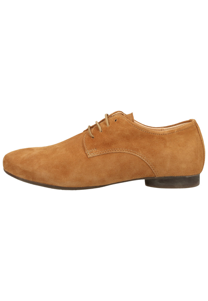 Think! Halbschuhe Nubukleder Cognac - surf4shoes