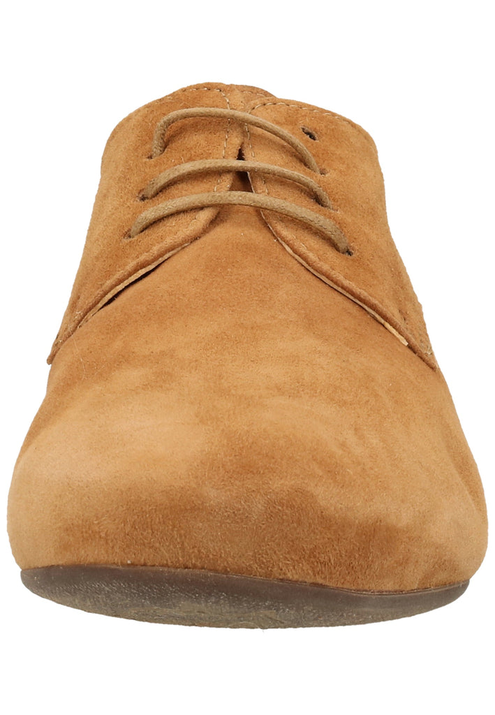 Think! Halbschuhe Nubukleder Cognac - surf4shoes