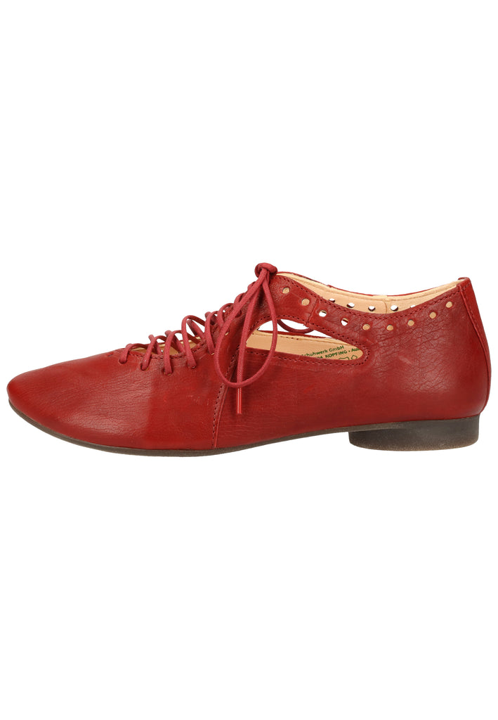 Think! Halbschuhe Leder Rot - surf4shoes