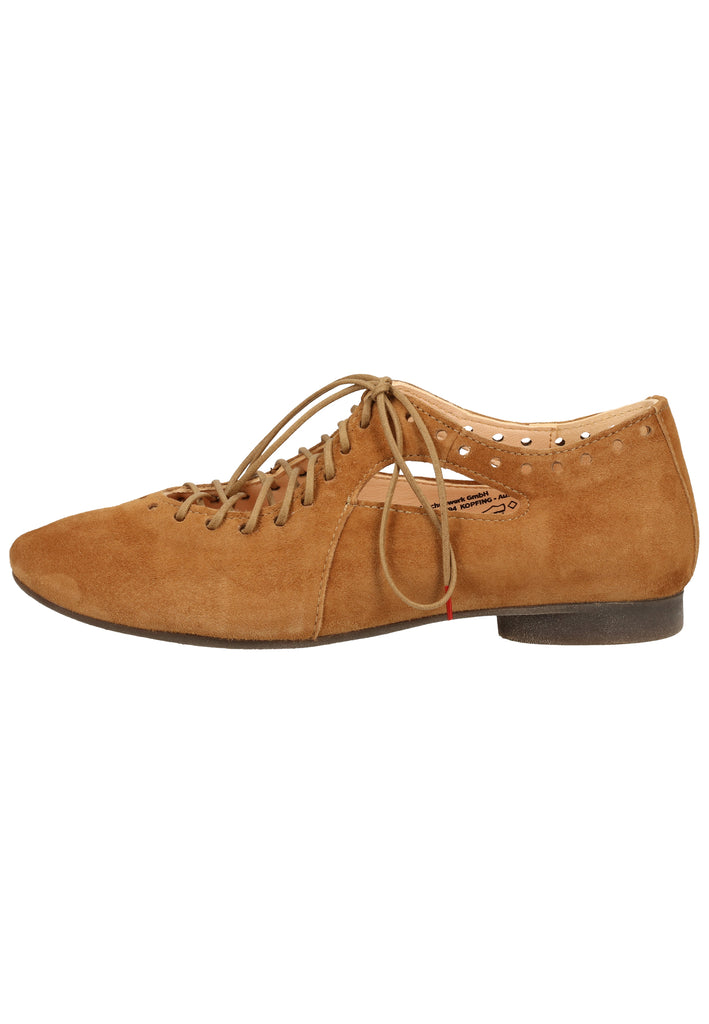 Think! Halbschuhe Leder Cognac - surf4shoes