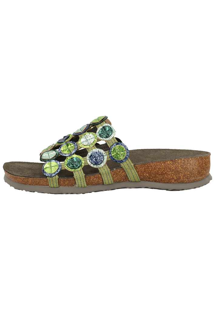 Think! Pantoletten Leder Apfel - surf4shoes