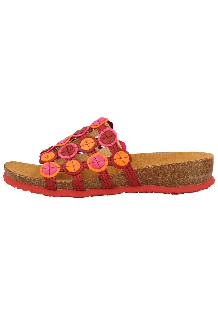 Think! Pantoletten Leder Cherry - surf4shoes