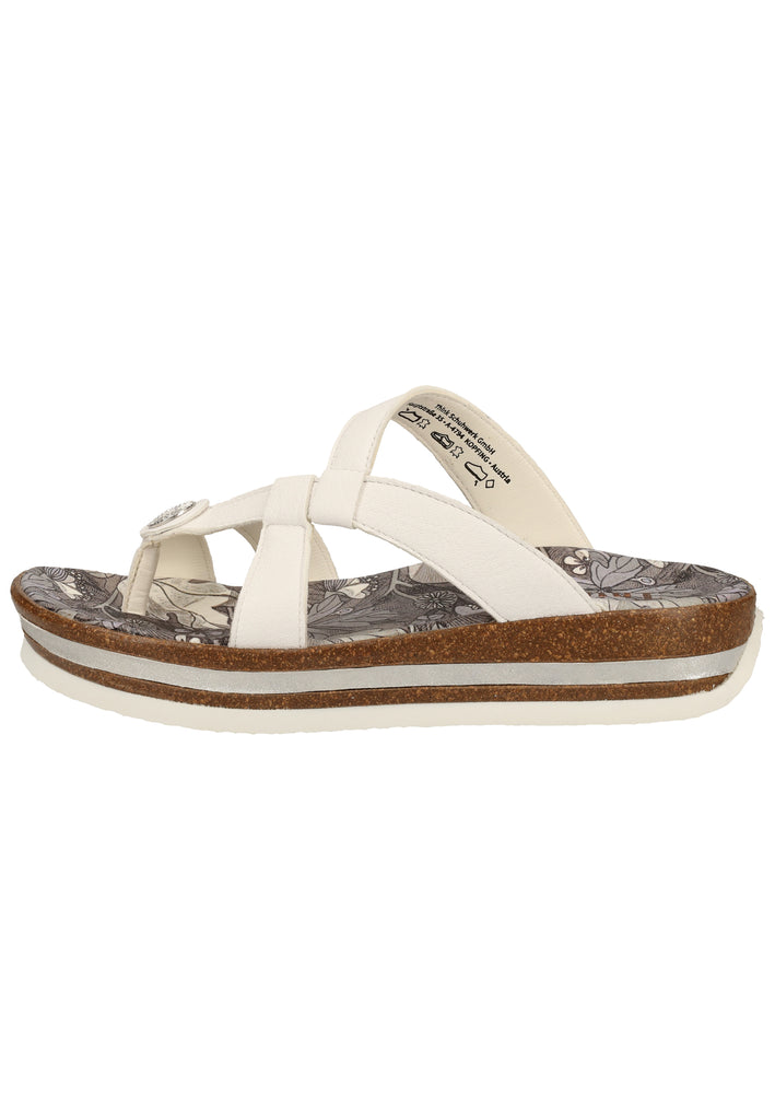 Think! Pantoletten Leder Weiß - surf4shoes