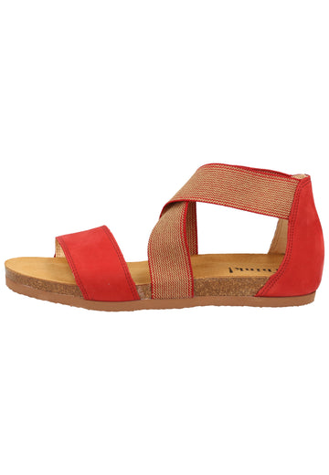 Think! Sandalen Nubukleder Rot - surf4shoes