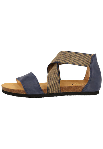 Think! Sandalen Nubukleder Blau - surf4shoes