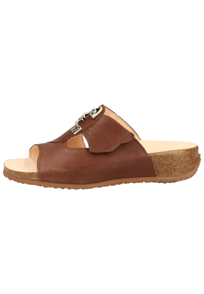 Think! Pantoletten Leder Espresso - surf4shoes