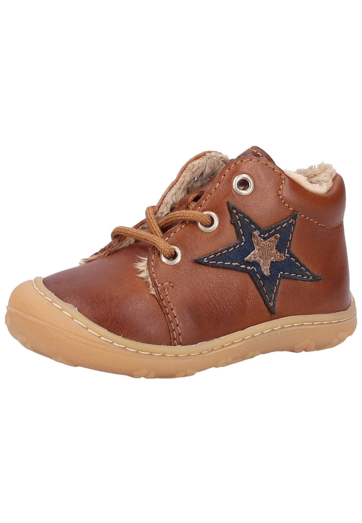 Ricosta Stiefel Lederimitat/Textil Blau Warmfutter - surf4shoes