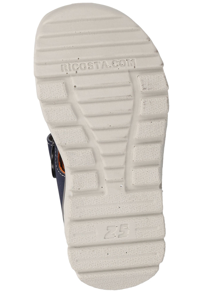 Ricosta Sandalen Lederimitat/Textil Blau/Orange - surf4shoes