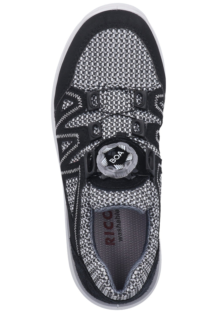 Ricosta Sneaker Leder/Textil Schwarz/Weiß - surf4shoes