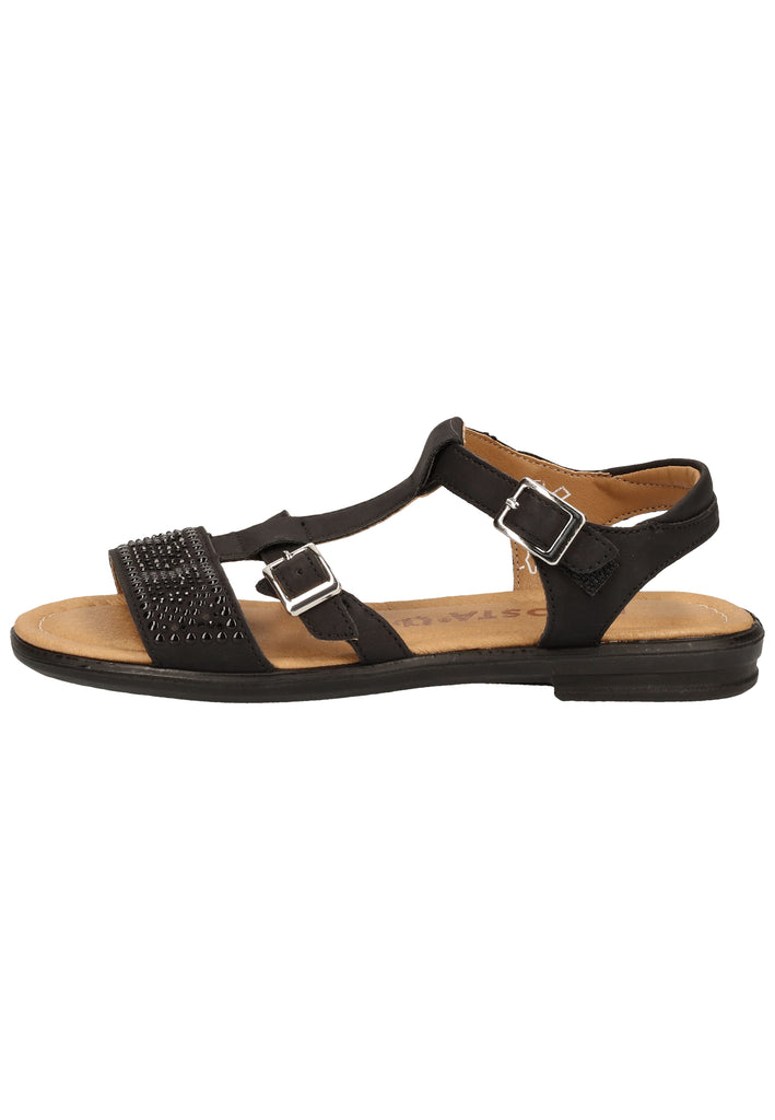 Ricosta Sandalen Leder Schwarz - surf4shoes