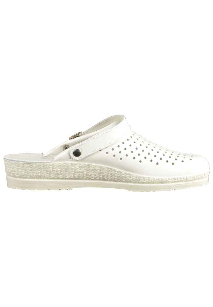 Rohde Pantoletten Leder Weiß - surf4shoes