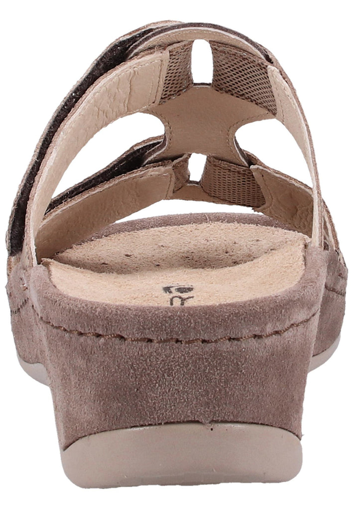 Rohde Pantoletten Veloursleder Braun - surf4shoes