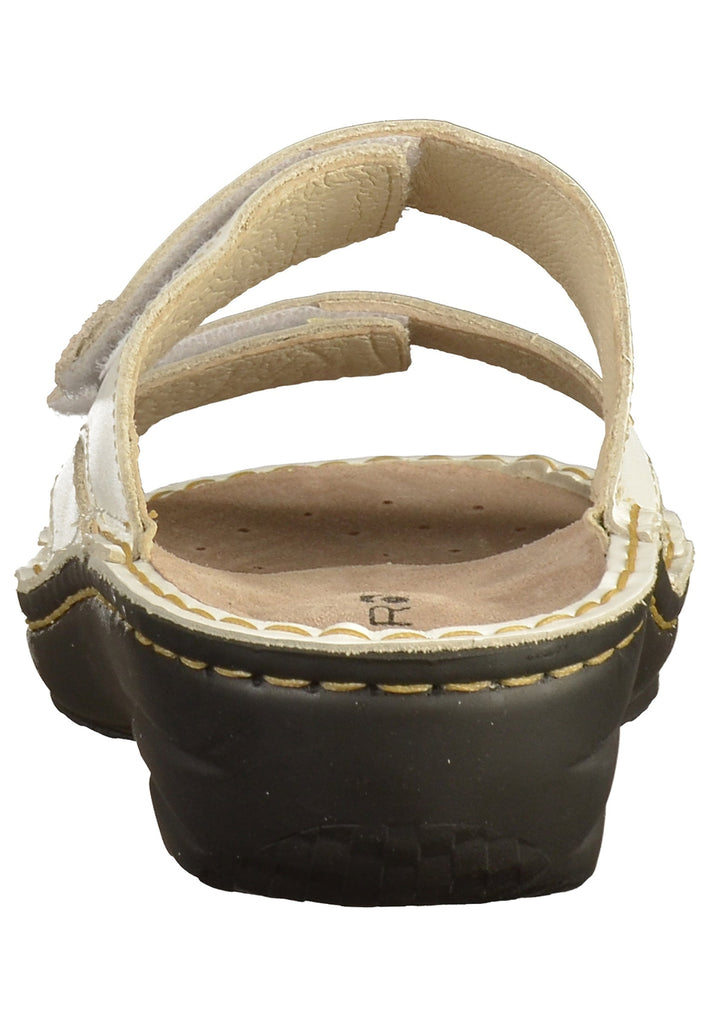 Rohde Pantoletten Nappaleder Weiß - surf4shoes