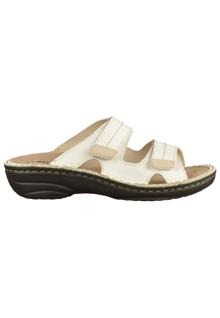 Rohde Pantoletten Nappaleder Weiß - surf4shoes